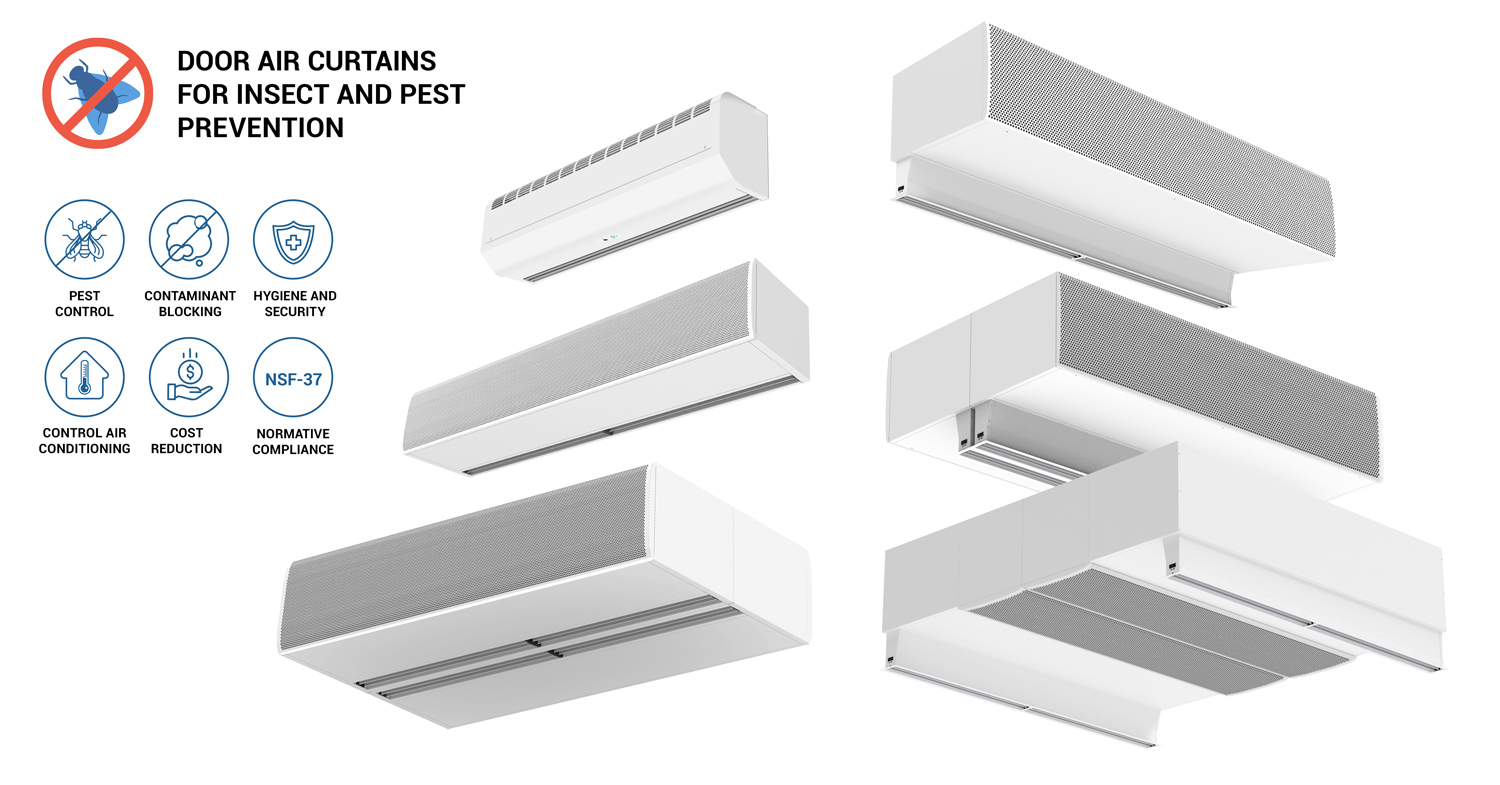 air curtains against insects range